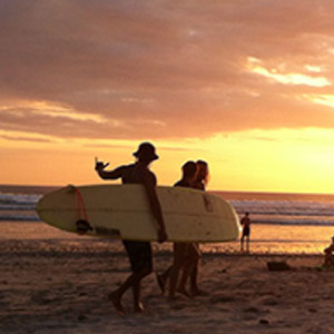 beach break apartments costa rica santa teresa,sunse surfing